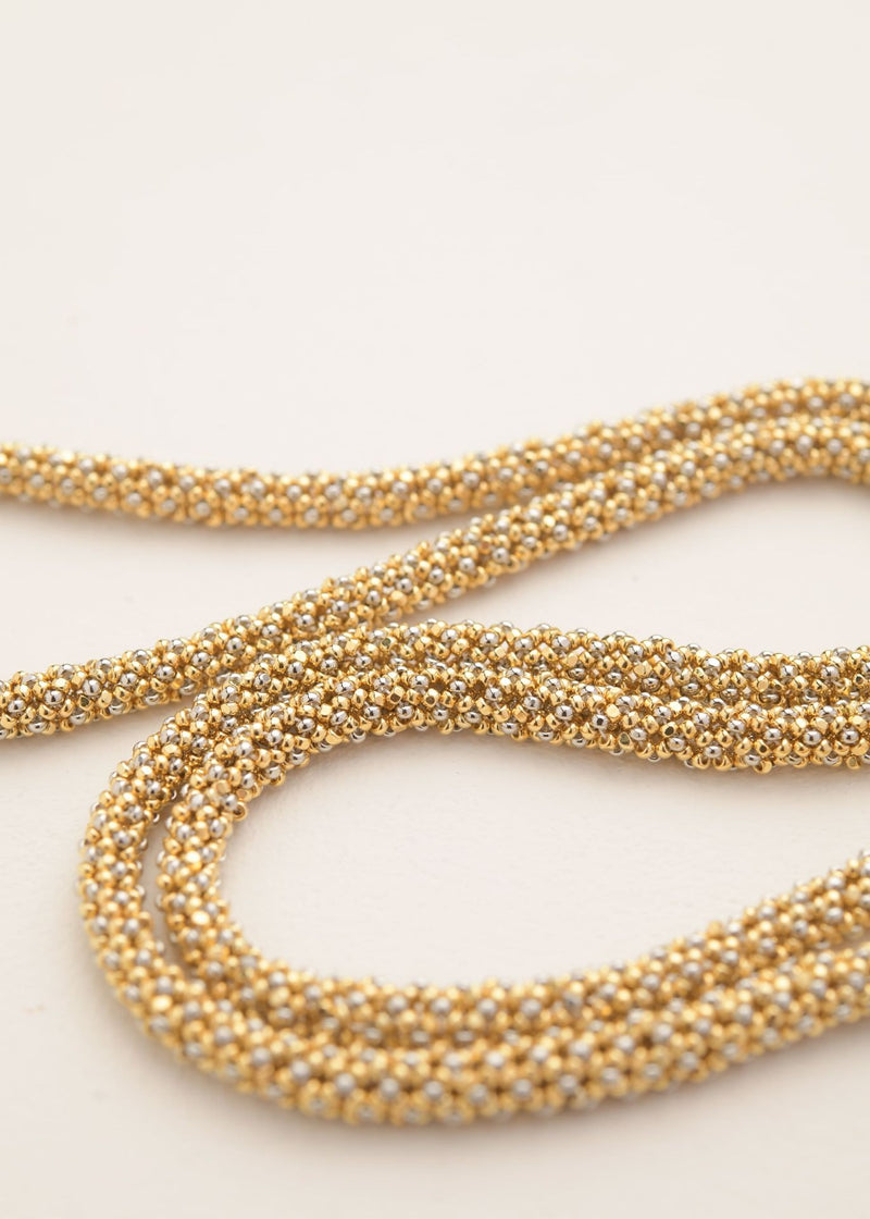 COLLAR SERPIENTE HAIKURI (80CM) ORO PLATINO