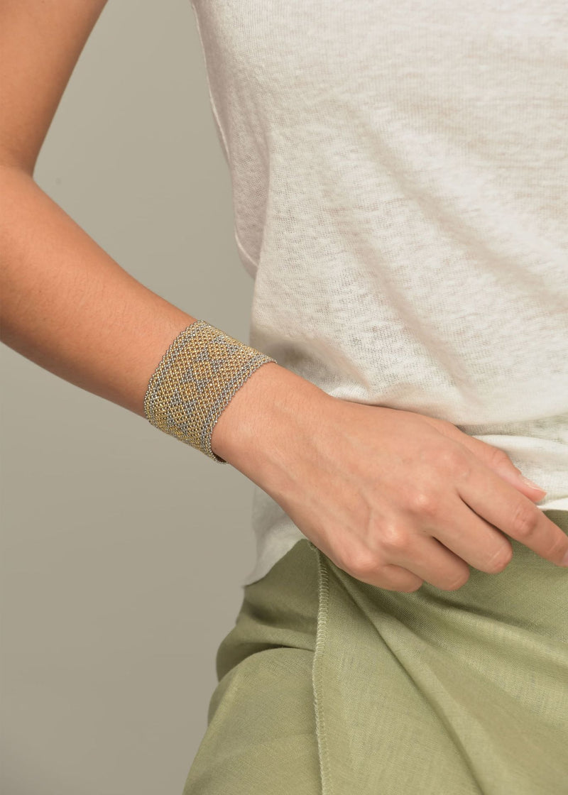 BRAZALETE HAIKA MARTHA ORO PLATINO