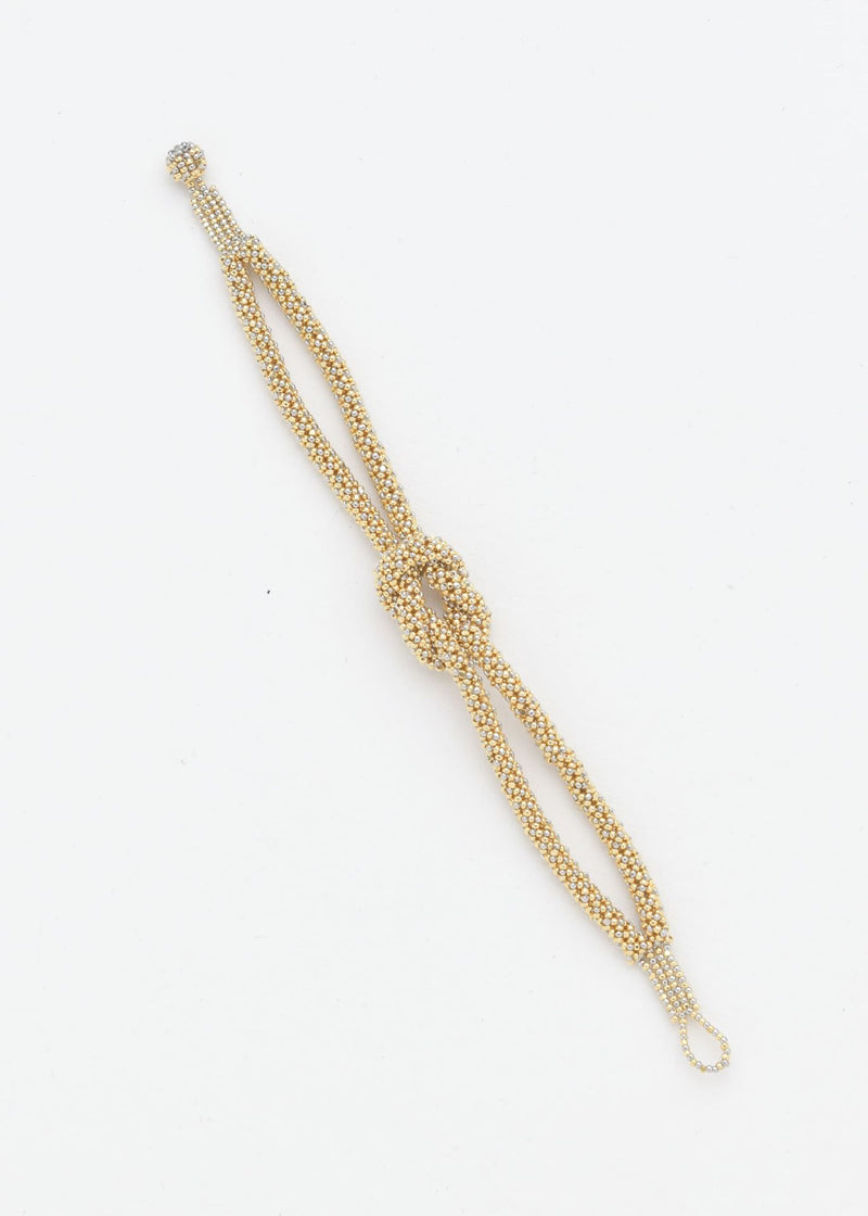 BRAZALETE NUDO TAWARI ORO PLATINO