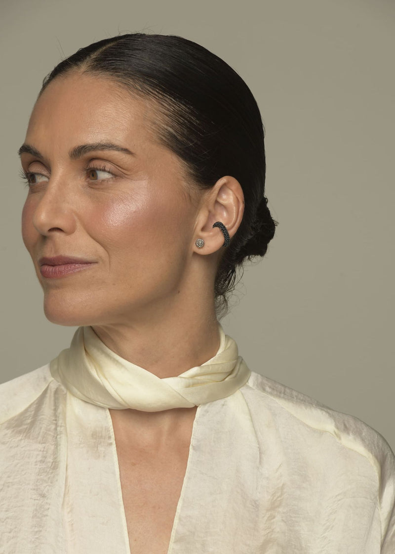 EARCUFF HUTA MARTHA GRIS METALICO