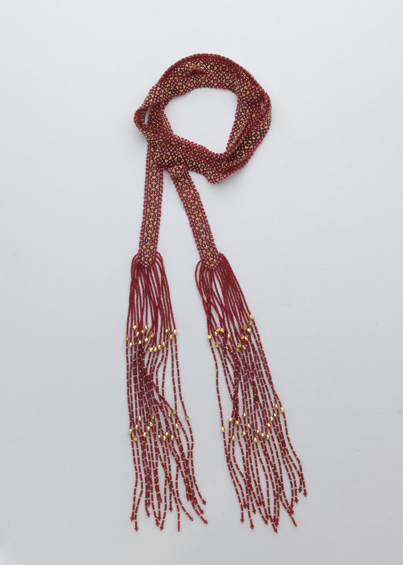 CINTILLA MARTHA ORO PLATINO ROJO CEREZA