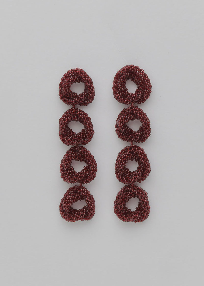 ARETES CUATRO HAIKURI ROJO JAMAICA