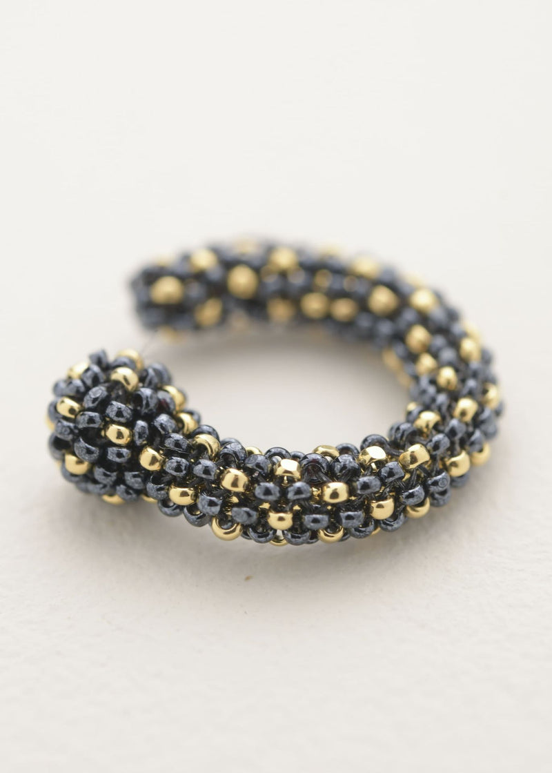 EARCUFF HUTA MARTHA ORO GRIS METALICO