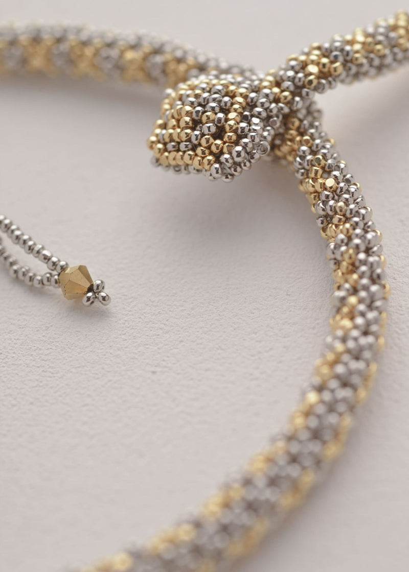 COLLAR SERPIENTE ORO PLATINO