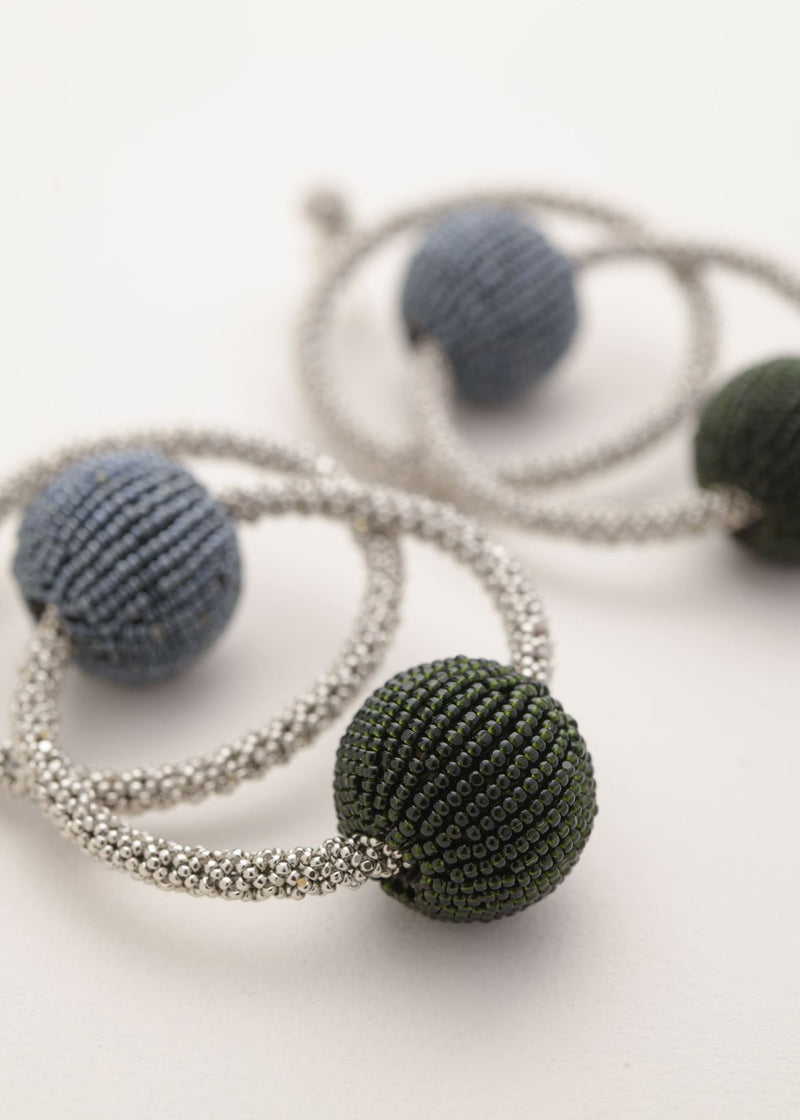 ARETES ECO SATEL PLATINO GRIS METALICO VERDE BOTELLA OBSCURO