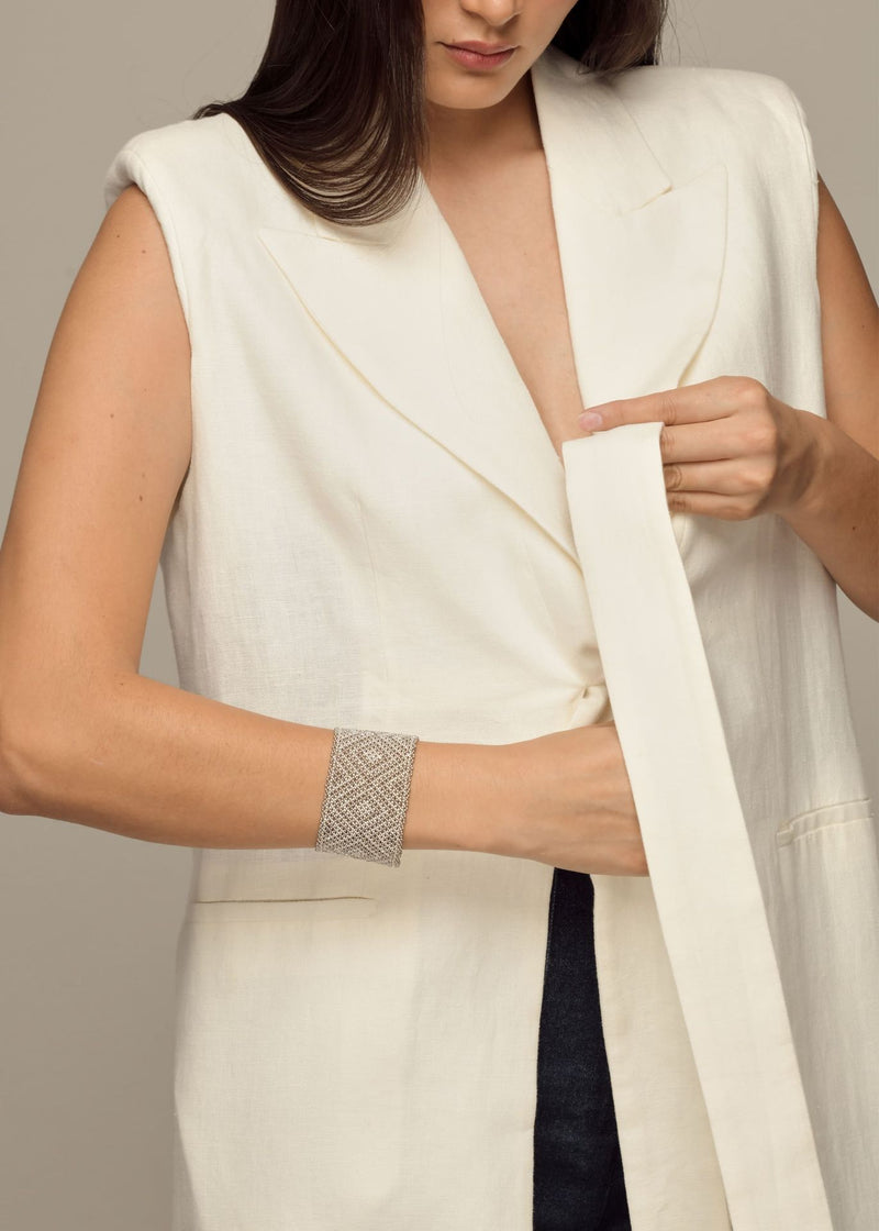 BRAZALETE HAIKA MARTHA PLATA PLATINO