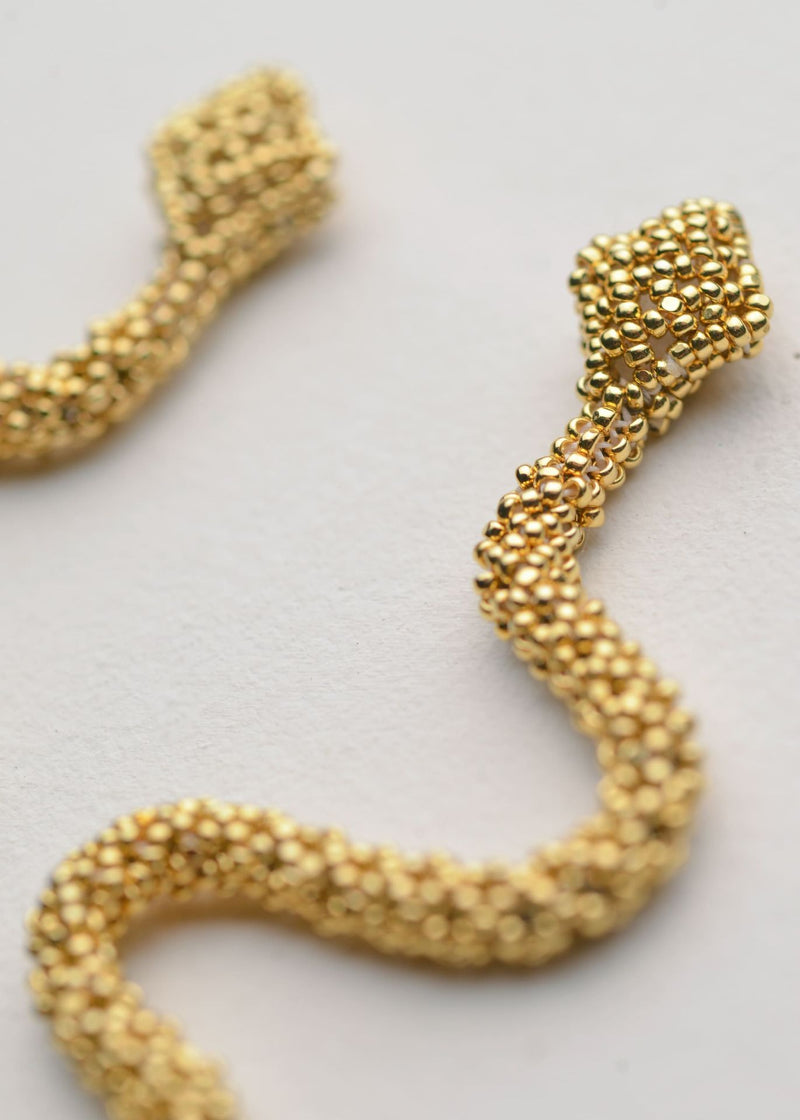 ARETES SERPIENTE ORO