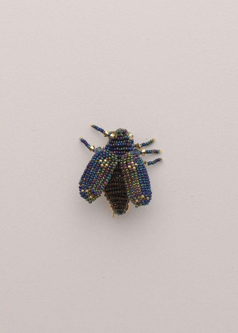BROCHE MOSCA AZUL ELECTRICO
