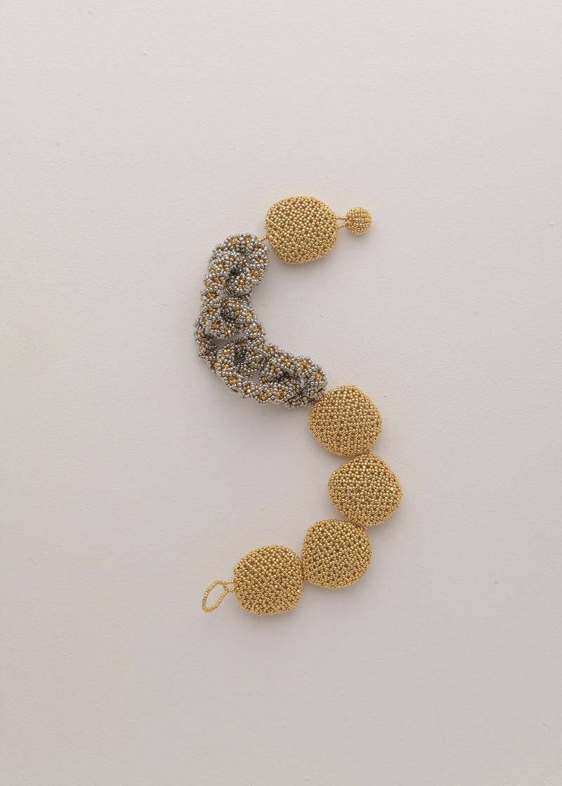 BRAZALETE UAYE TAWARI ORO PLATINO