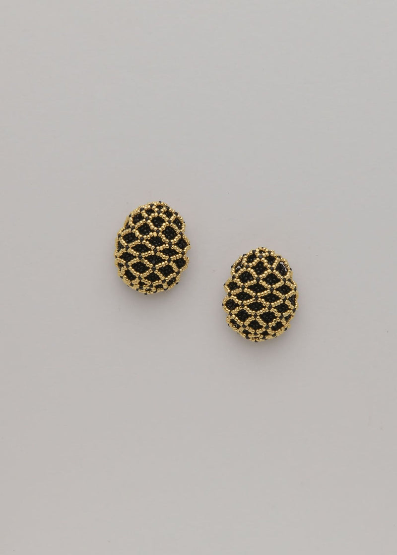 BROQUELES TEJIDO ABIERTO TAWARI ORO NEGRO