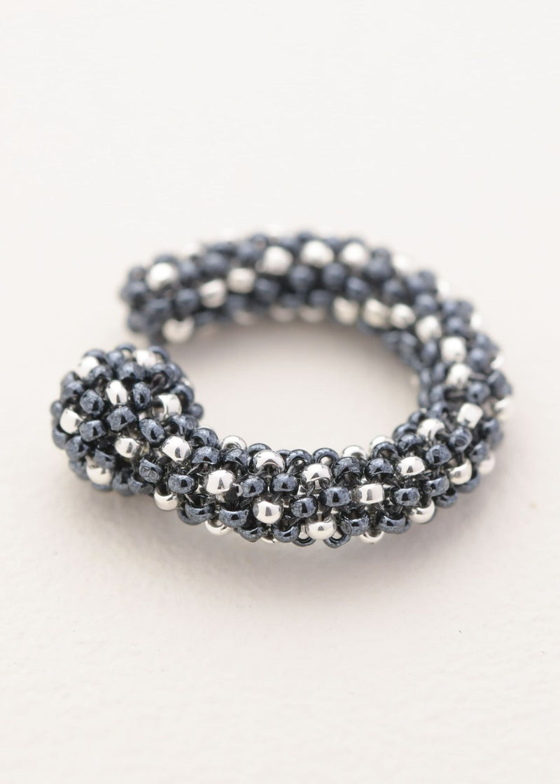 EARCUFF HUTA MARTHA PLATA GRIS METALICO