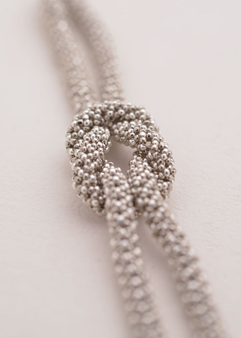 BRAZALETE NUDO TAWARI PLATA PLATINO