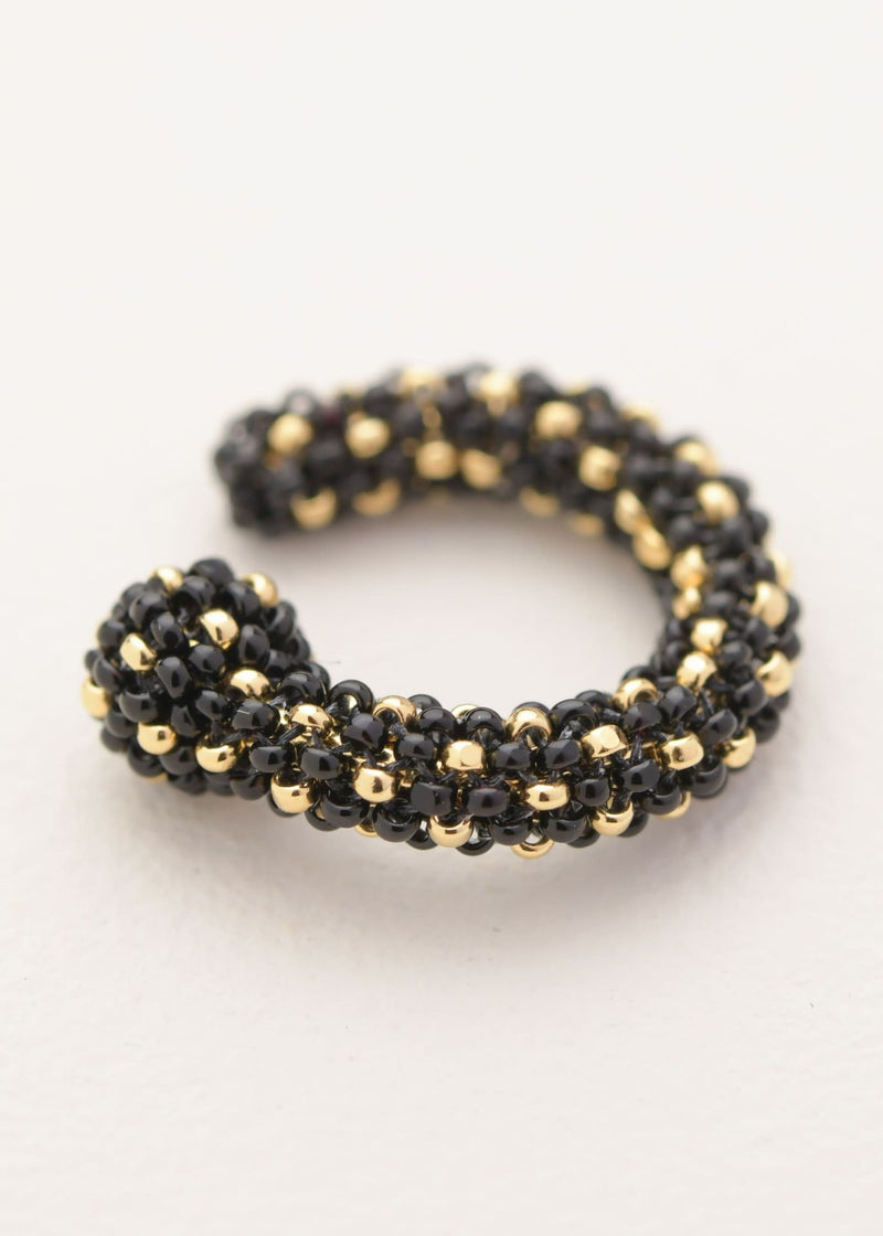 EARCUFF HUTA MARTHA ORO NEGRO