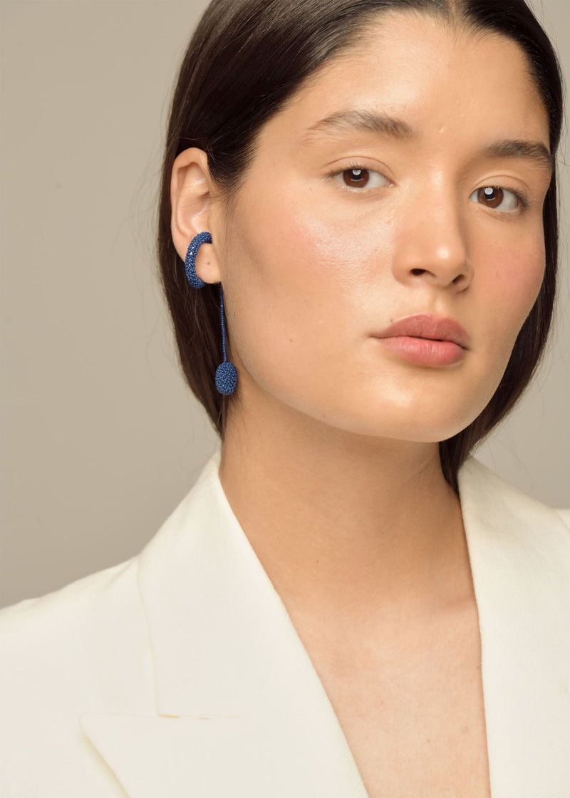 EARCUFF SENCILLO TAWARI AZUL REY OSCURO