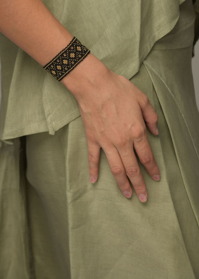 BRAZALETE MARTHA ORO NEGRO