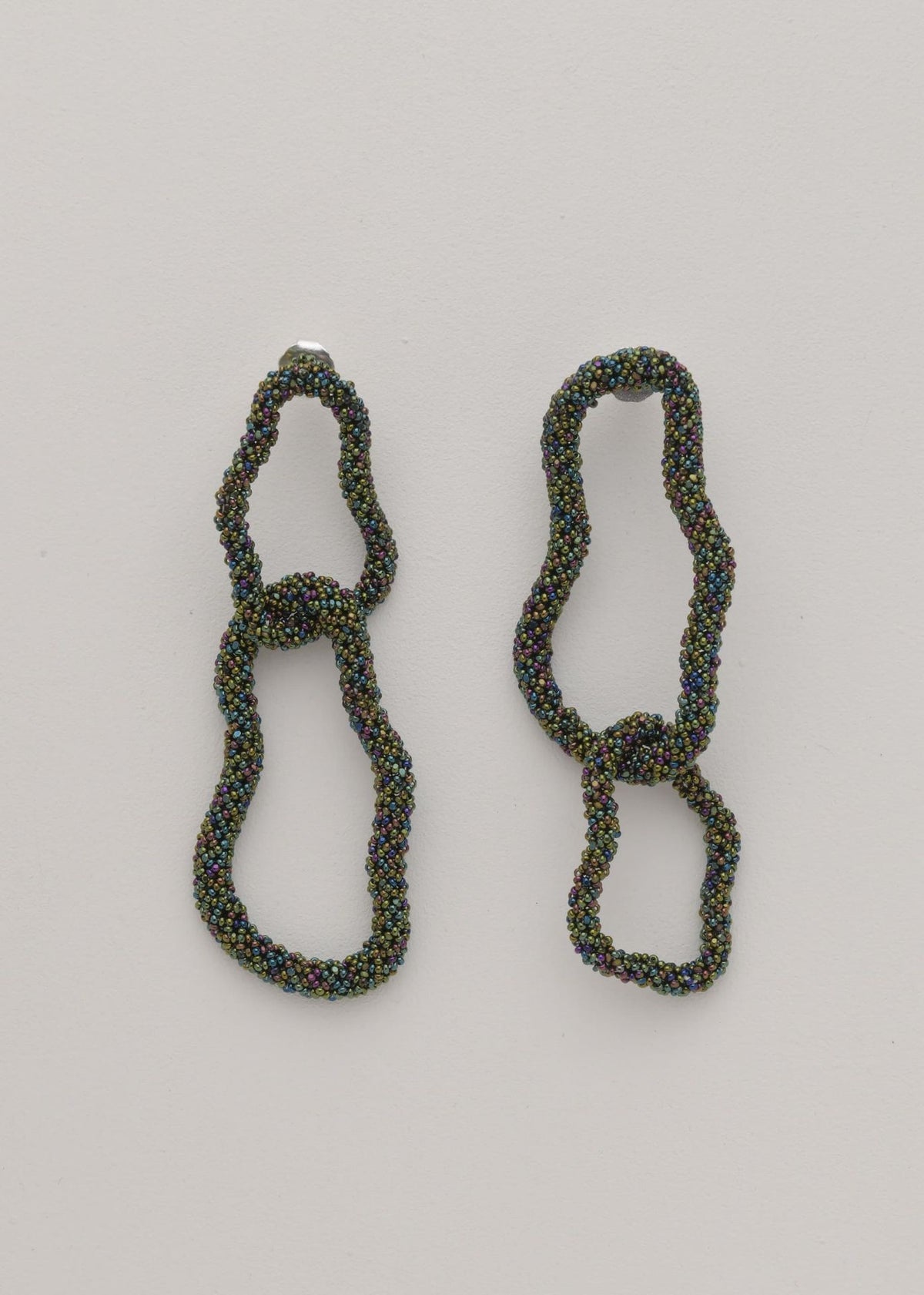 ARETES ESLABON KIPURI VERDE TORNASOL