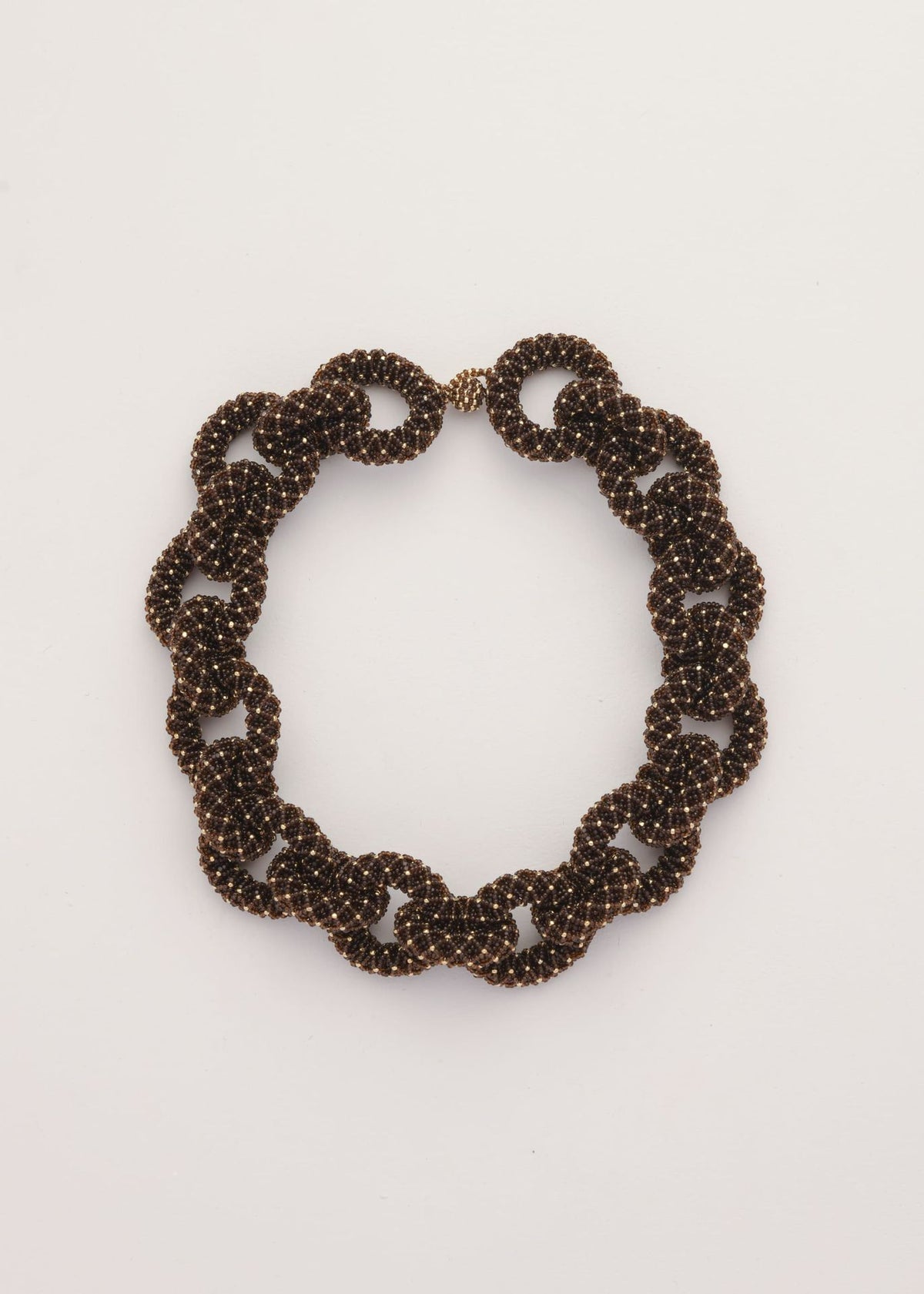 COLLAR HAIKA CADENA NAWI ORO CAFE TRANSPARENTE