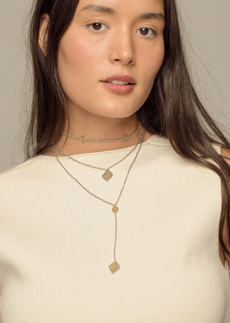 COLLAR WIXA LINEAL ORO PLATINO
