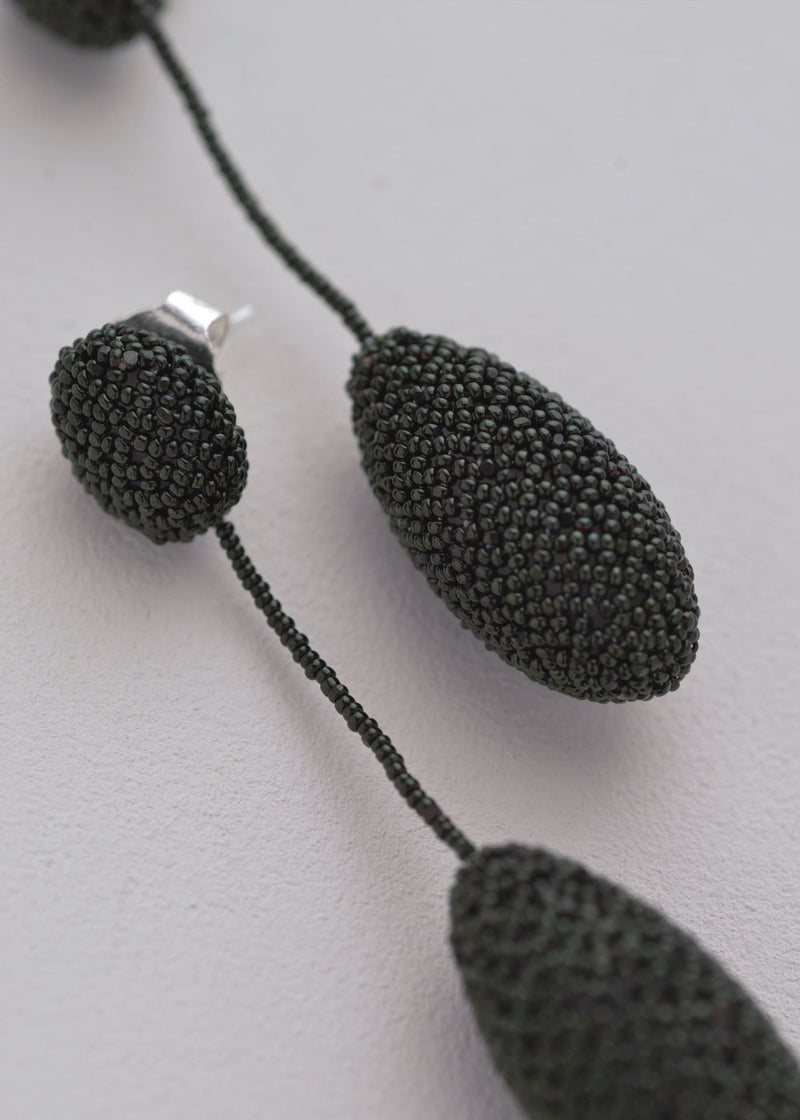 ARETES COLGANTES TAWARI VERDE PETROLEO