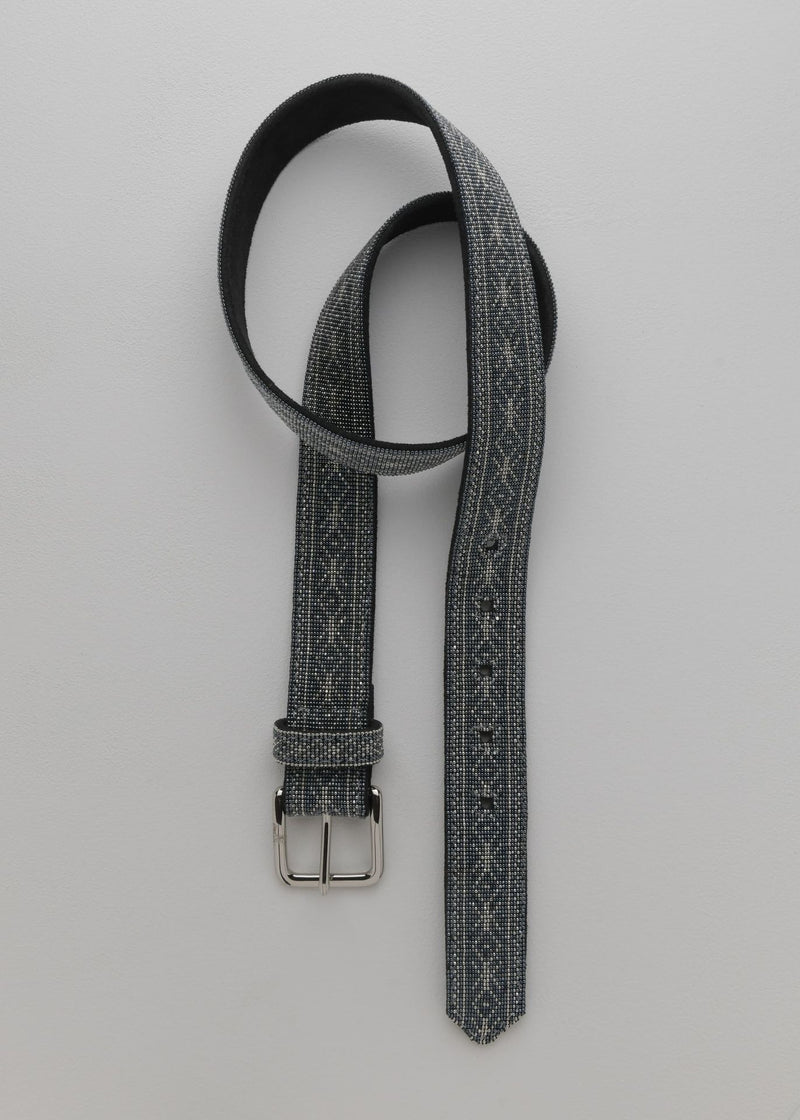 CINTURON PLATINO GRIS METALICO