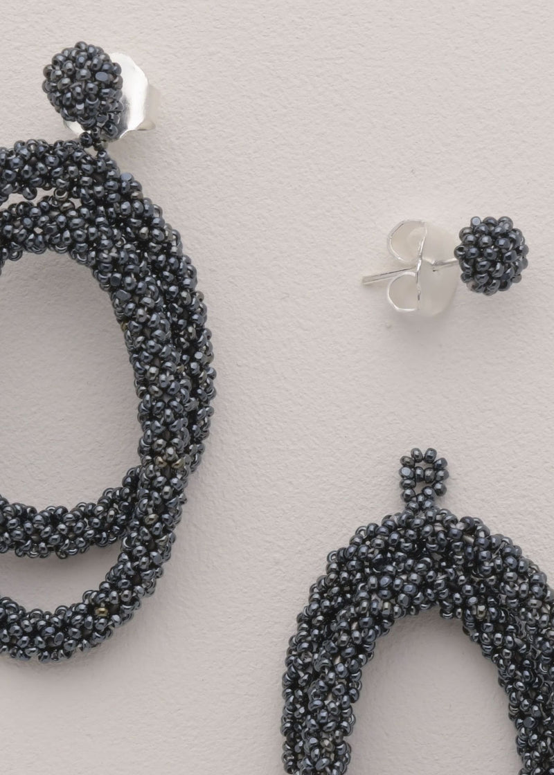 ARETES ITSARI HAIKURI GRIS METALICO
