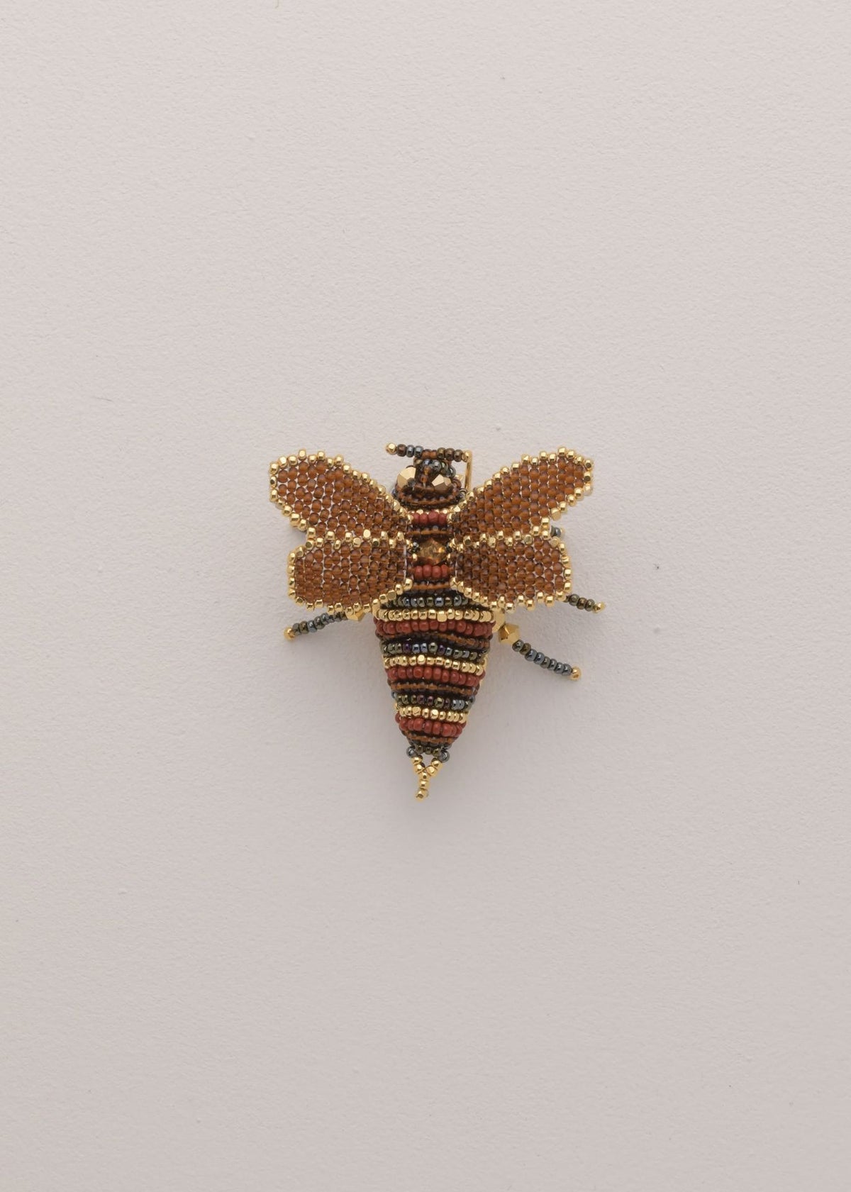 BROCHE ABEJA CAFÉ TRANSPARENTE