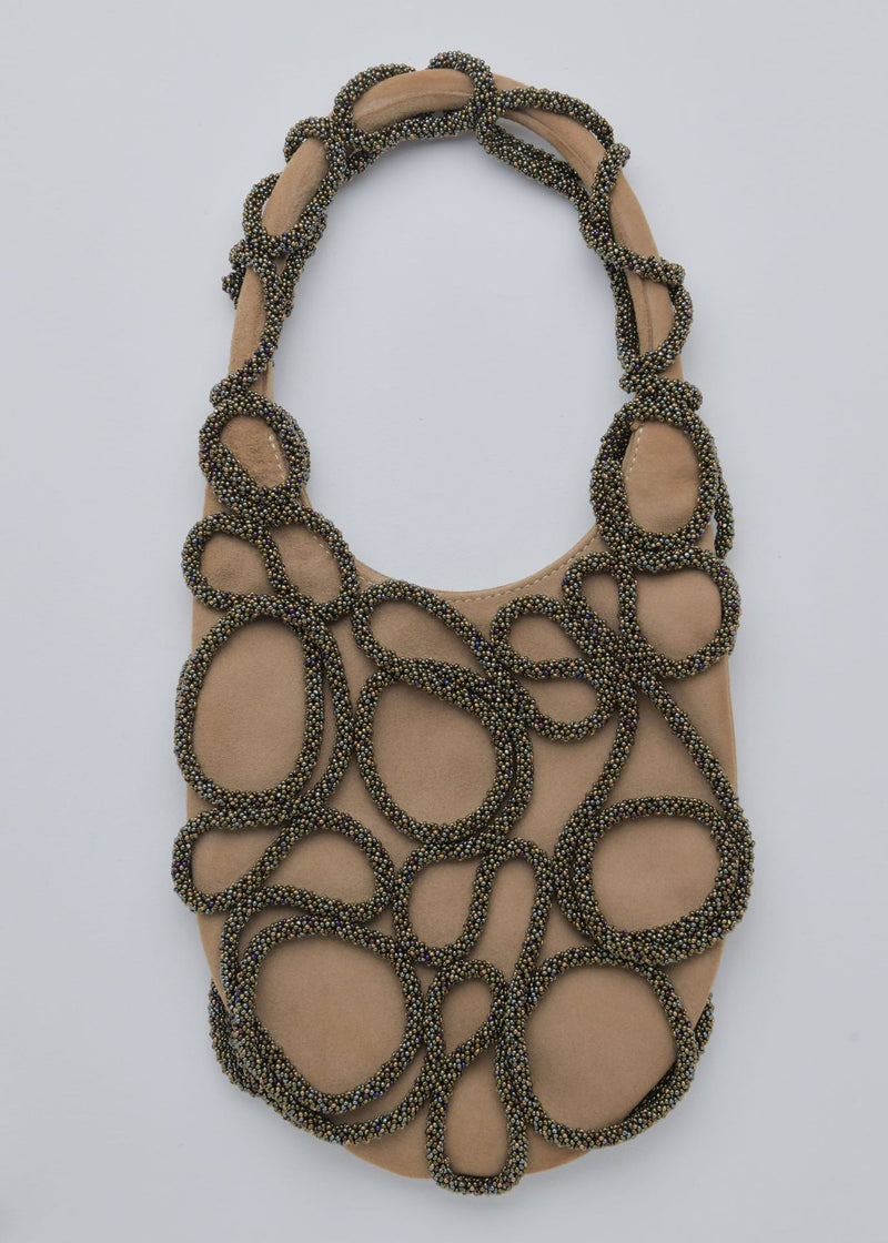 BOLSO TAPIE HAIKURI VERDE MILITAR PIEL BEIGE