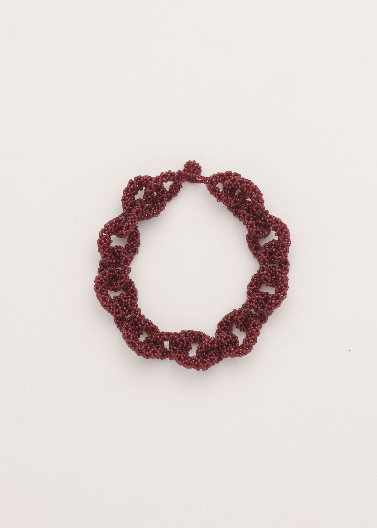 BRAZALETE HUTA CADENA ROJO JAMAICA