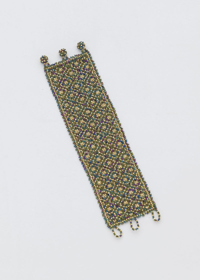 BRAZALETE HAIKA MARTHA ORO VERDE TORNASOL