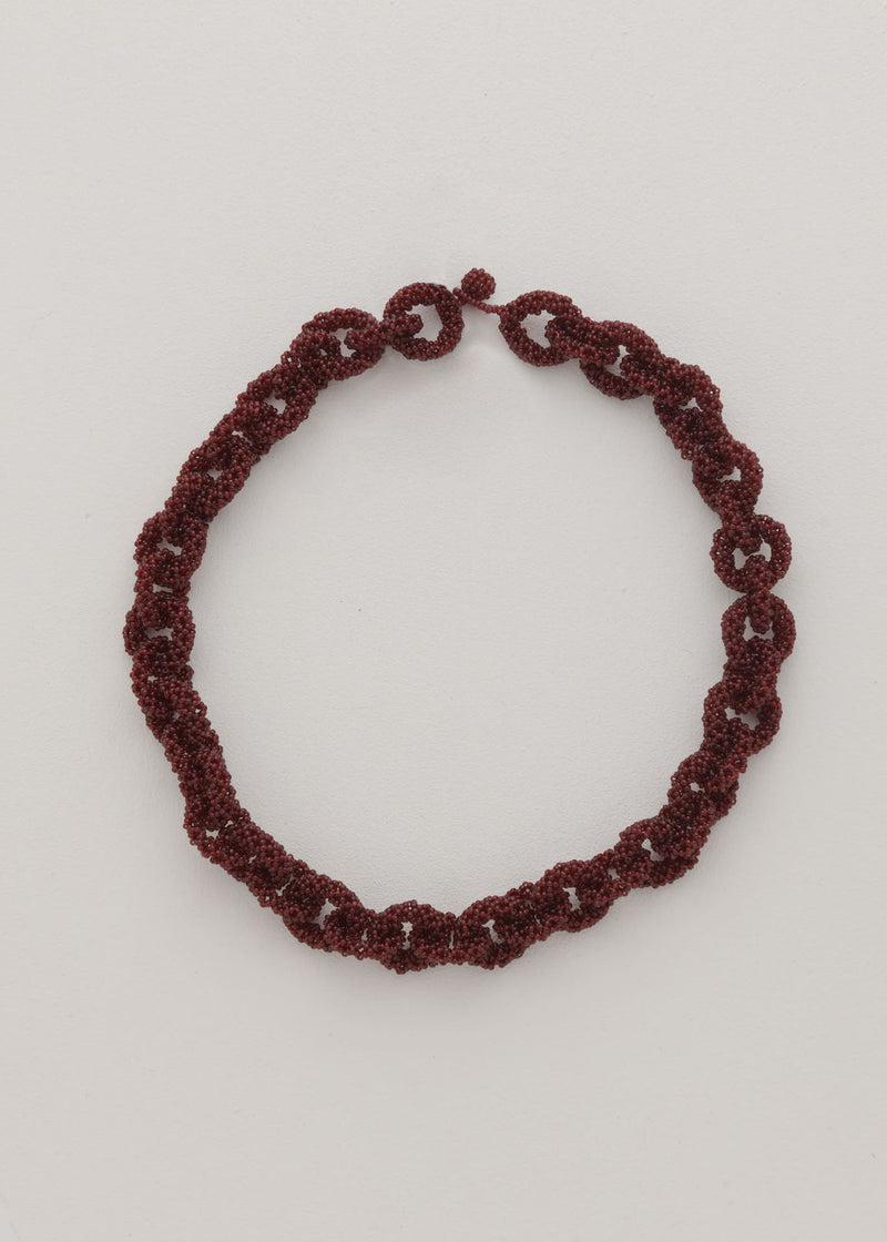 COLLAR HUTA CADENA ROJO JAMAICA