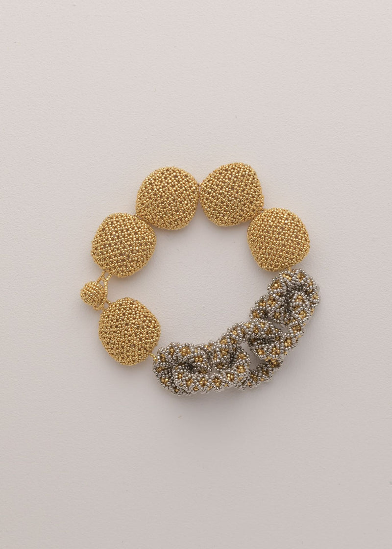 BRAZALETE UAYE TAWARI ORO PLATINO