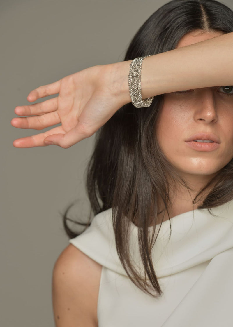 BRAZALETE HUTA MARTHA PLATA PLATINO