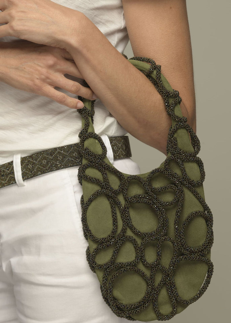 BOLSO TAPIE HAIKURI VERDE MILITAR PIEL VERDE