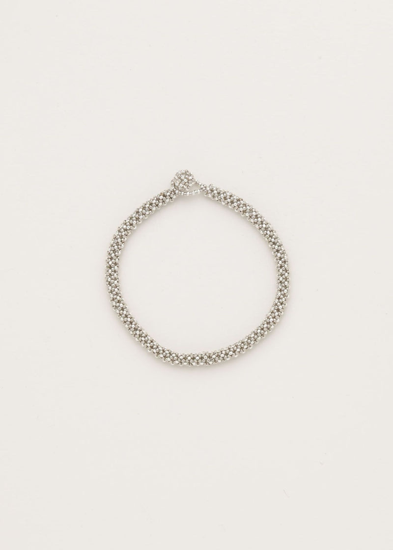 BRAZALETE HUTA SERPIENTE PLATA PLATINO