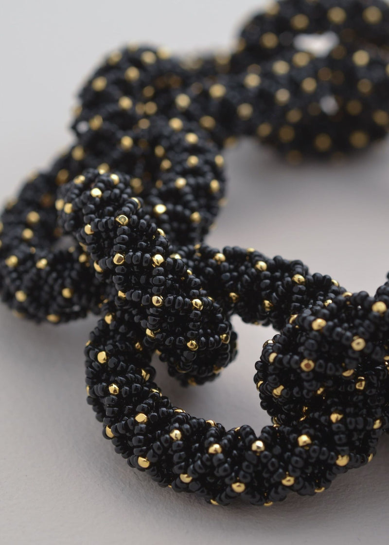 BRAZALETE HAIKA CADENA NAWI ORO NEGRO