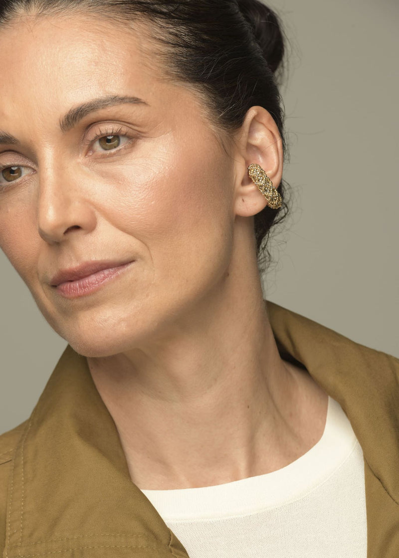 EARCUFF NAWI ORO PLATINO