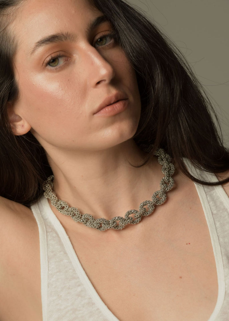 COLLAR HUTA CADENA PLATINO