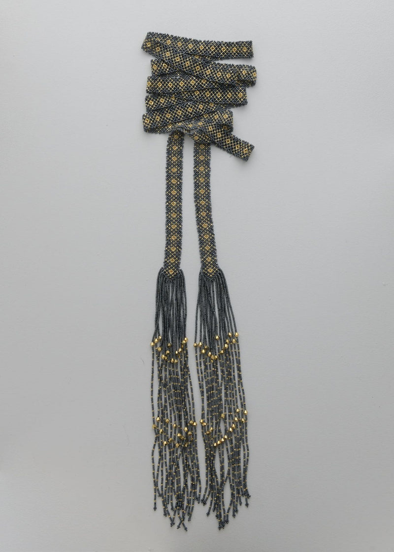 CINTILLA MARTHA ORO GRIS METALICO