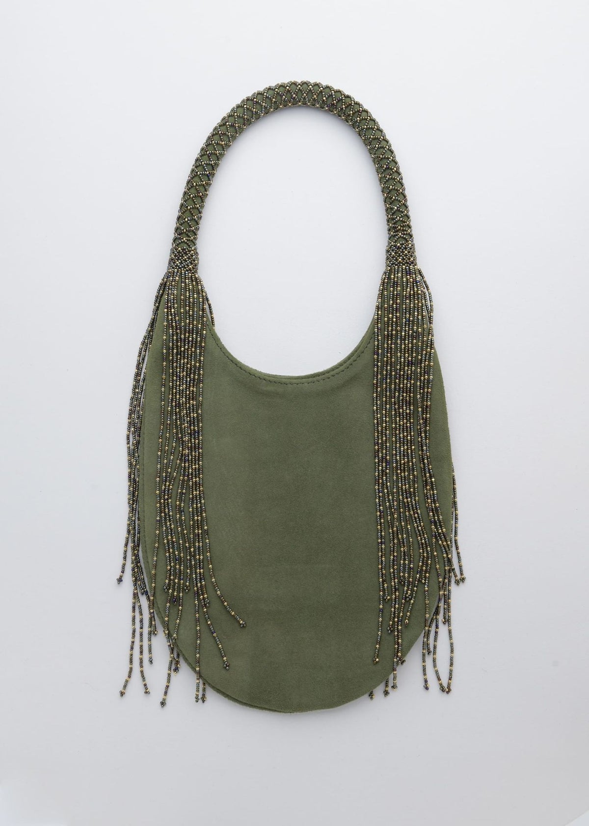 BOLSO HAIKURI ORO VERDE MILITAR PIEL VERDE