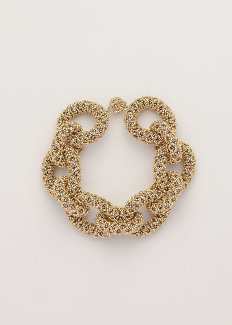 BRAZALETE HAIKA CADENA NAWI ORO PLATINO