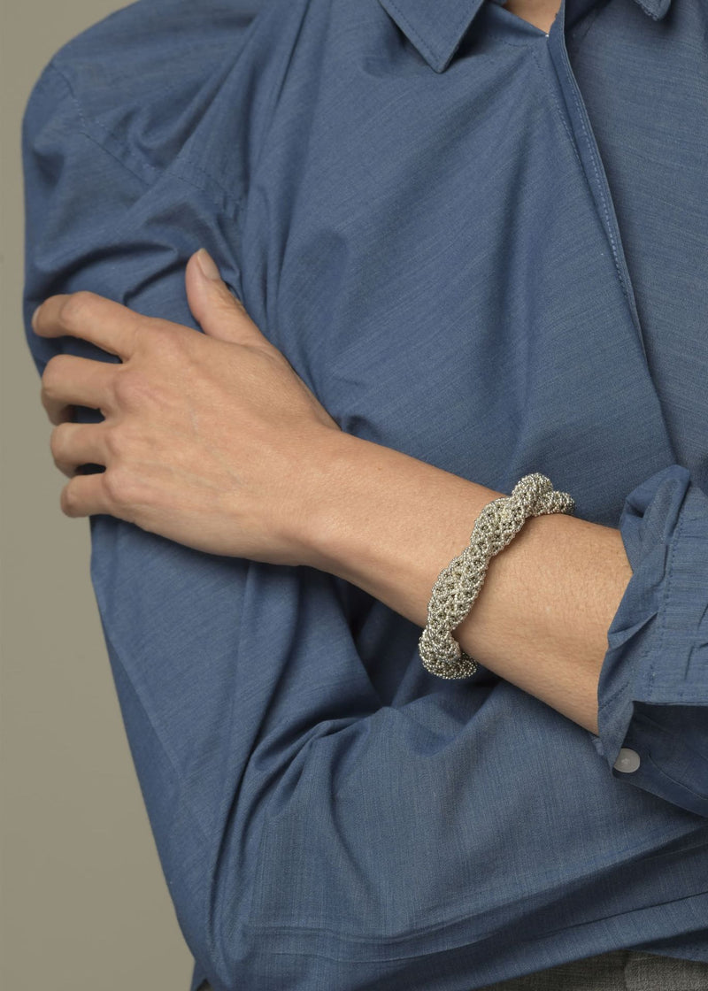 BRAZALETE DORSAL NAWI PLATA PLATINO