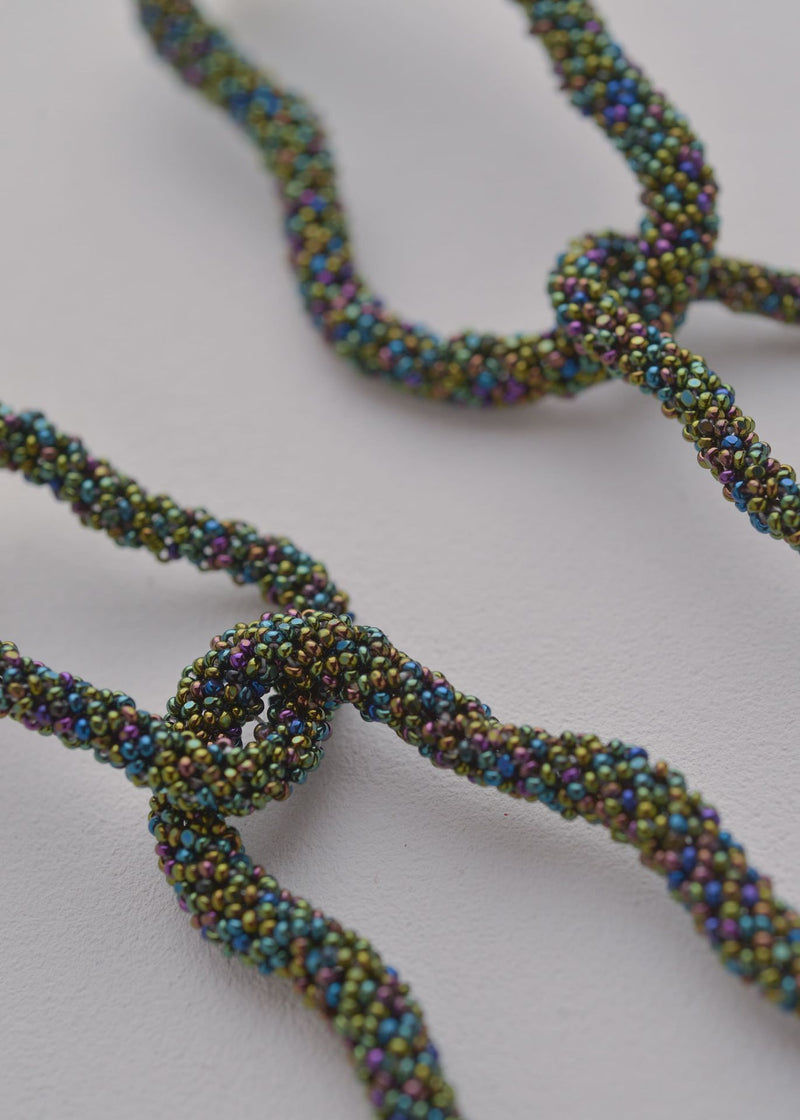 ARETES ESLABON KIPURI VERDE TORNASOL