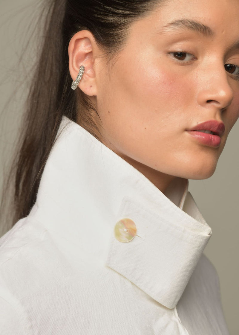 EARCUFF SENCILLO MARTHA PLATINO