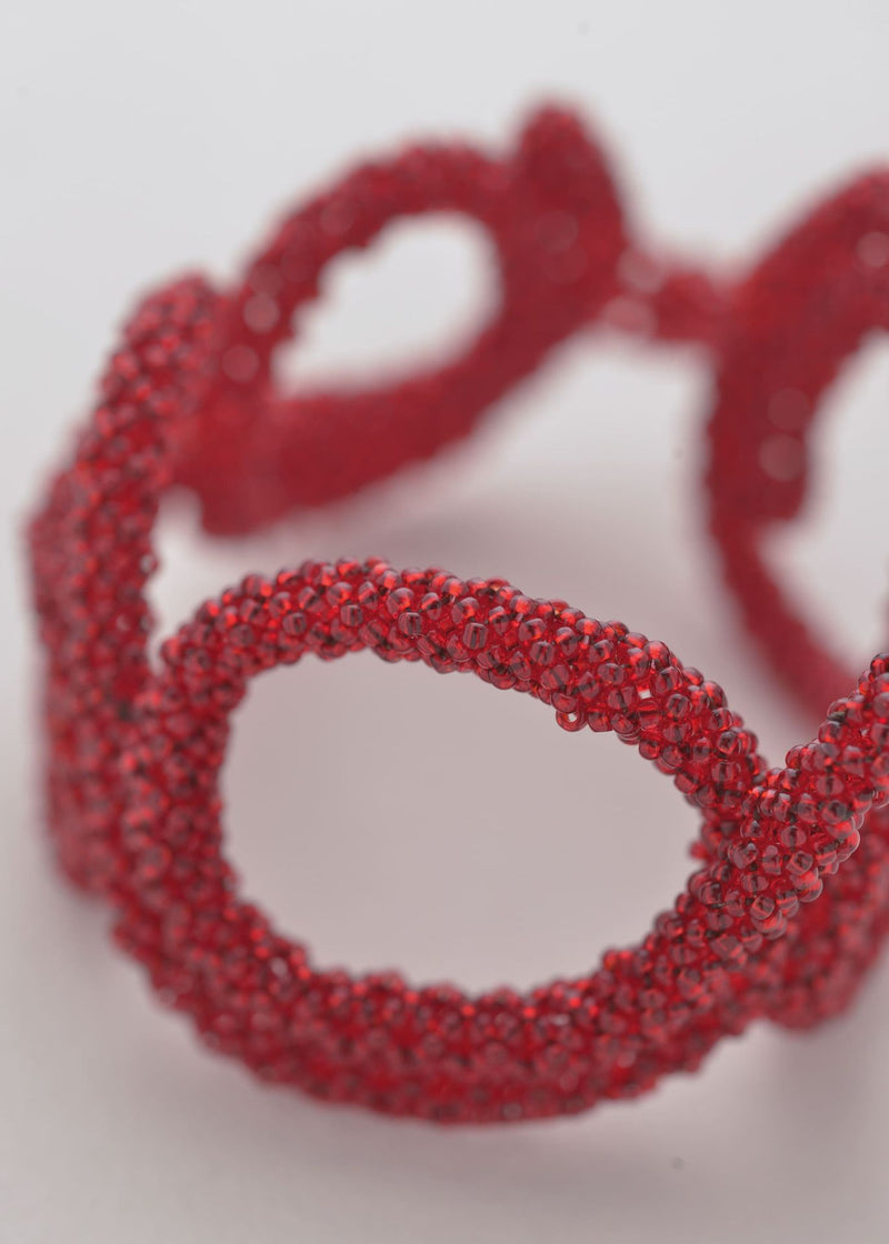 BRAZALETE TAPIE HAIKURI ROJO CEREZA