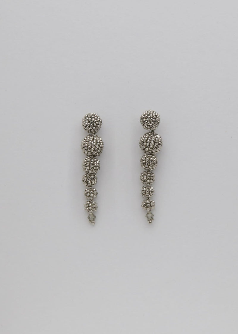 ARETES CASCABEL SERPIENTE PLATINO