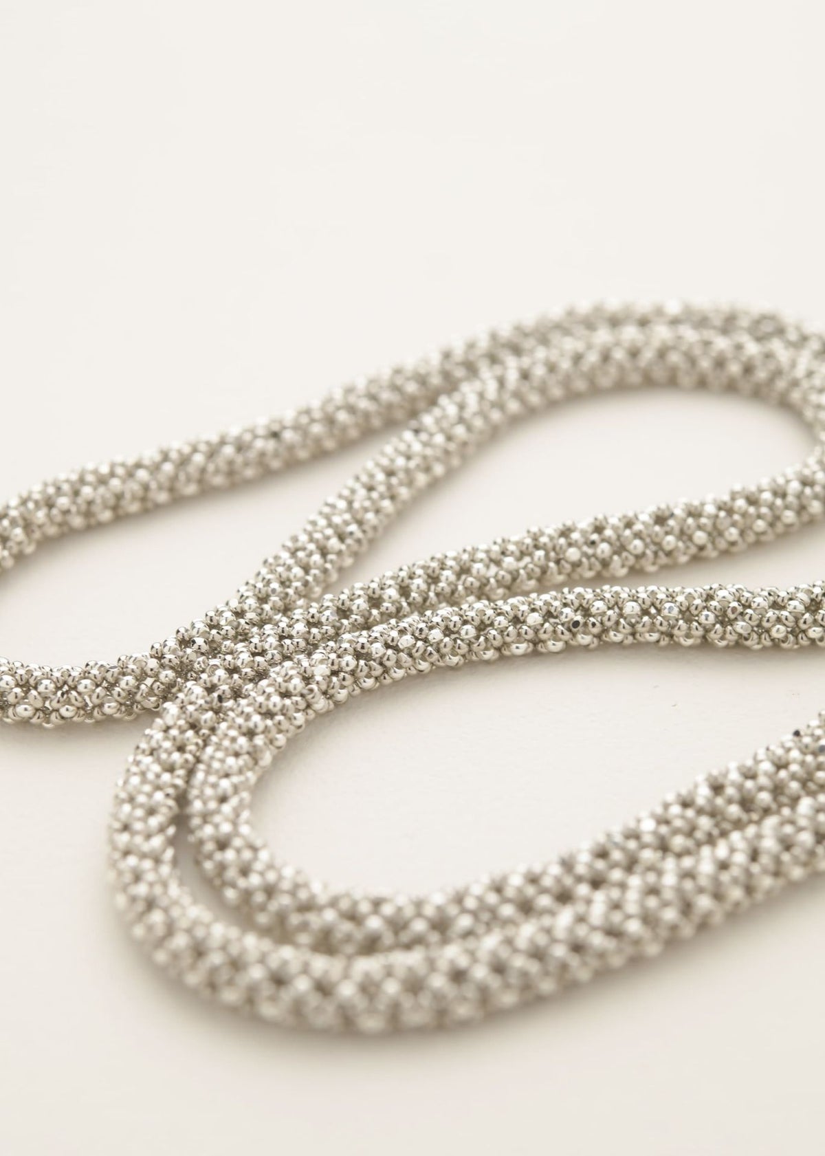 COLLAR SERPIENTE HAIKURI (80CM) PLATA PLATINO