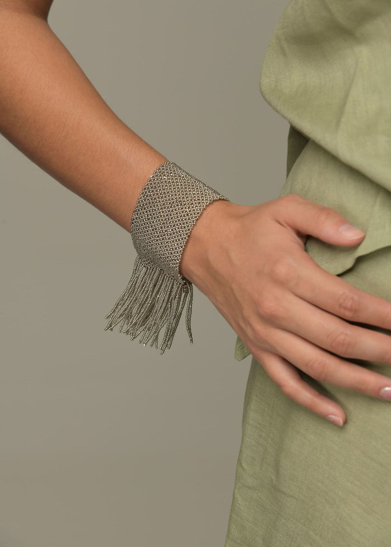 BRAZALETE TIRAS MARTHA PLATINO