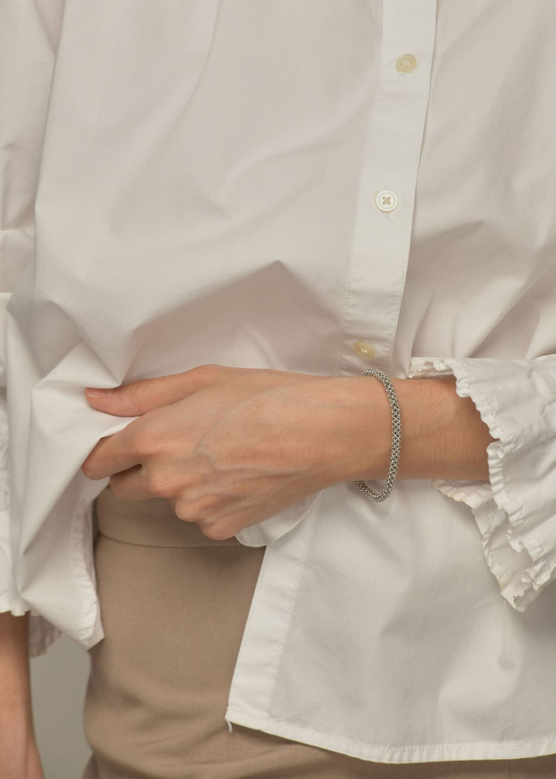 BRAZALETE HUTA SERPIENTE PLATA PLATINO