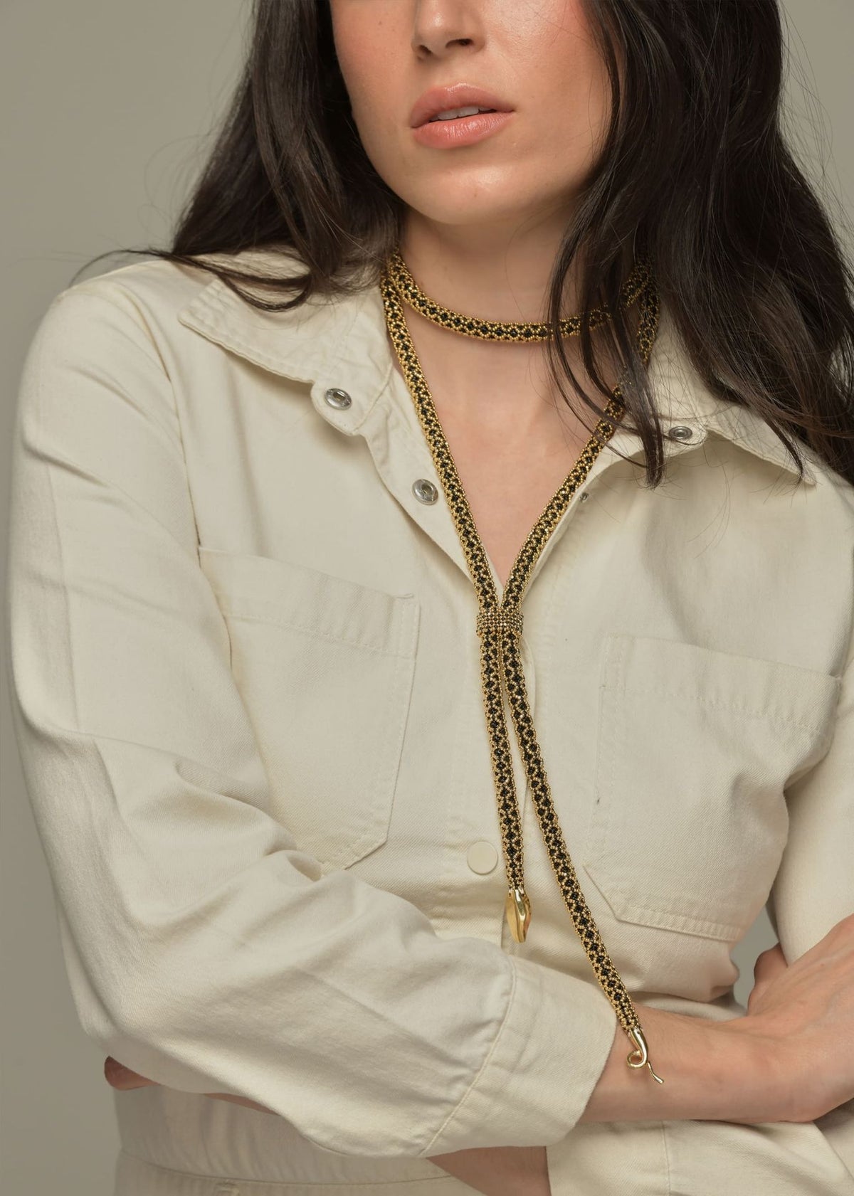 CINTILLA NAWI ORO NEGRO