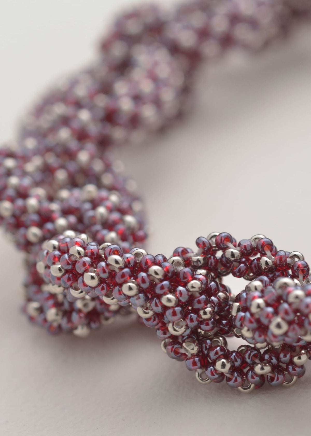 BRAZALETE HUTA CADENA PLATINO TG GARNET LUSTRE
